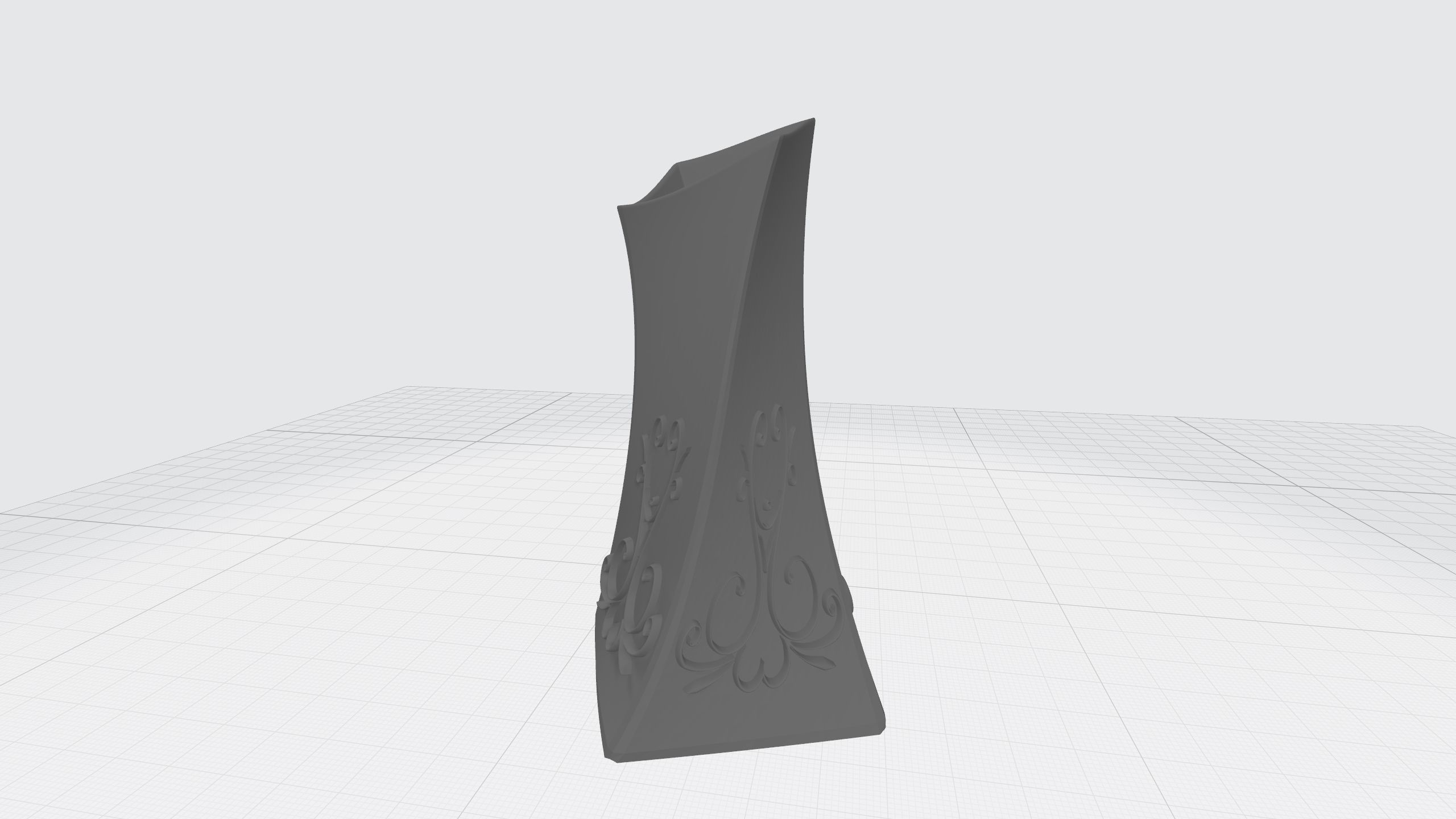 vase with ornament 3D print model_14