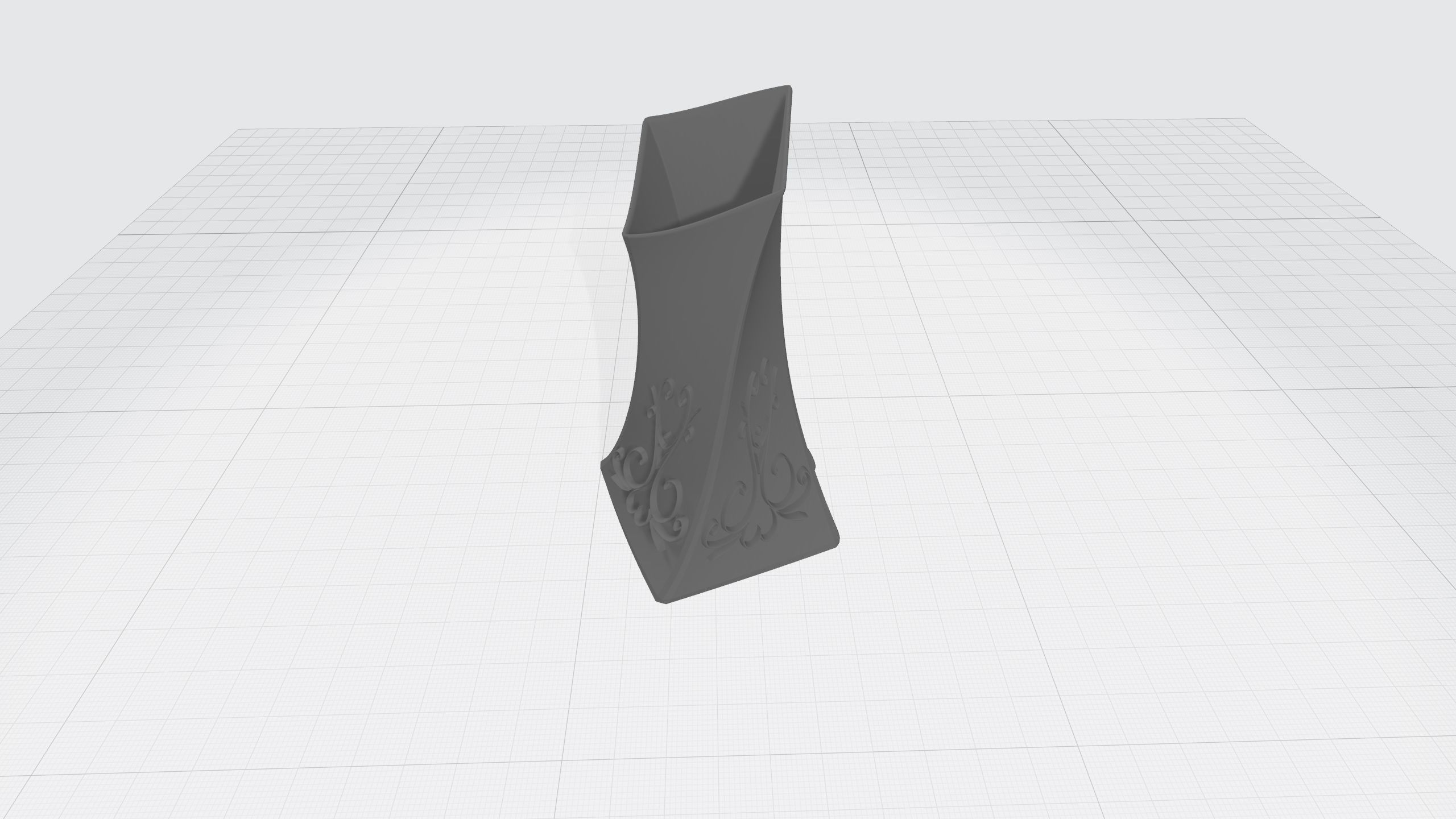vase with ornament 3D print model_7