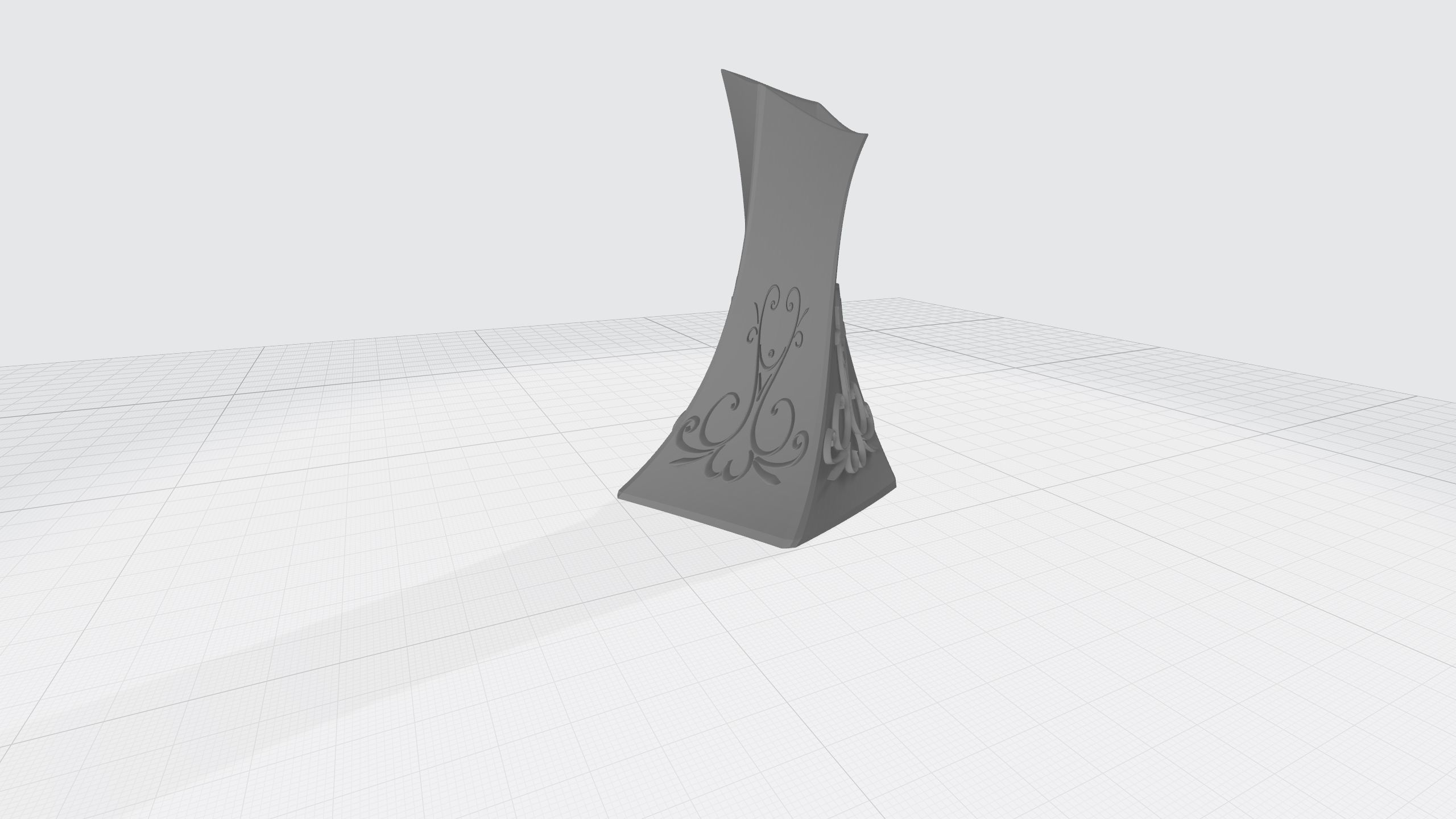 vase with ornament 3D print model_4