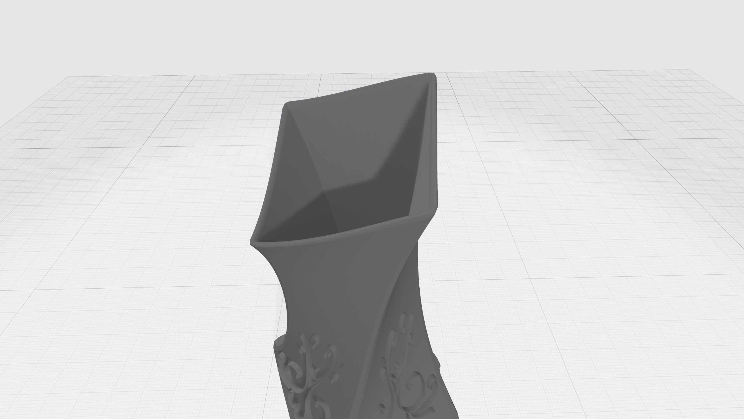 vase with ornament 3D print model_8
