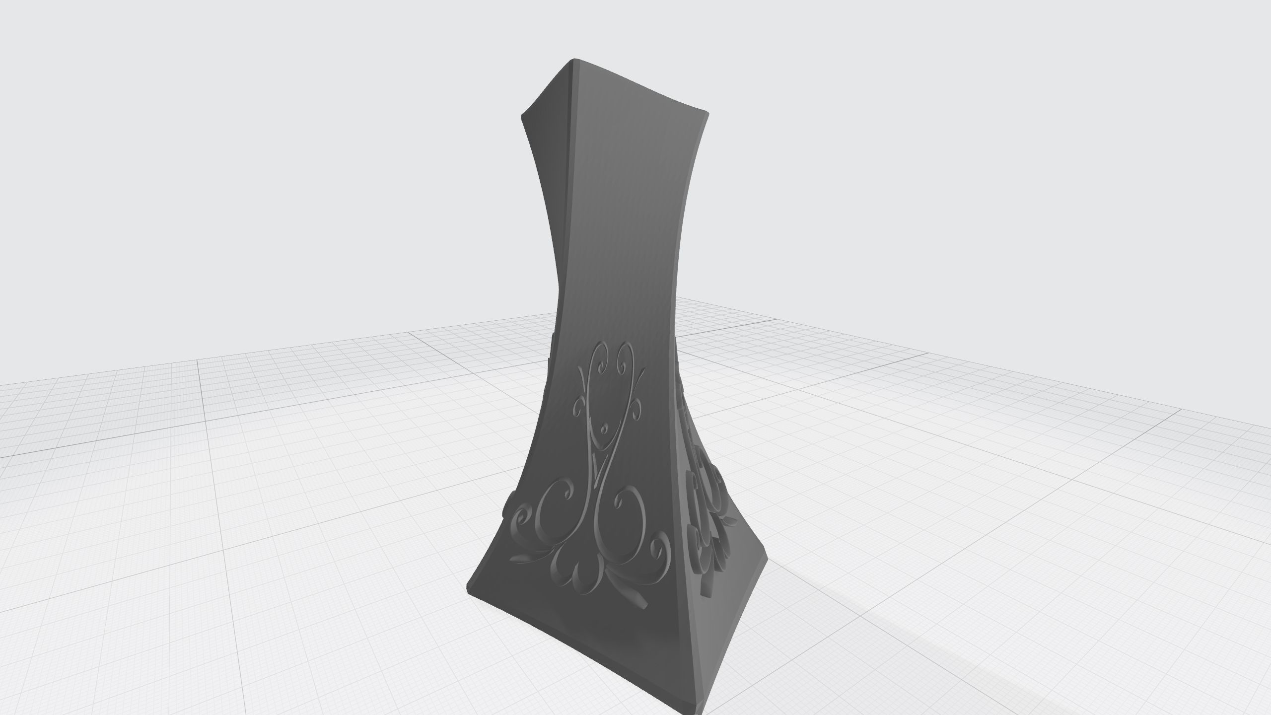 vase with ornament 3D print model_20