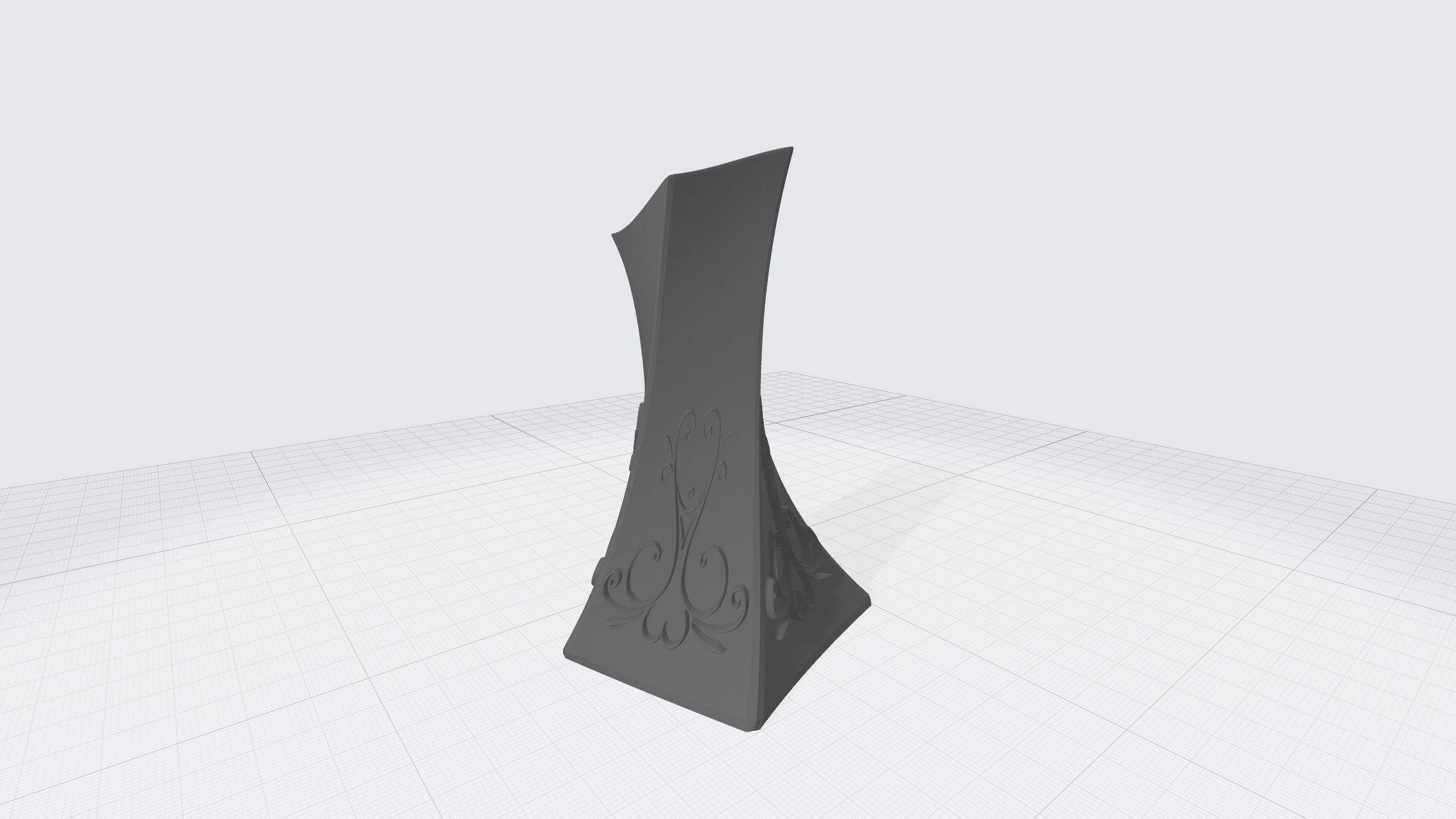 vase with ornament 3D print model_16