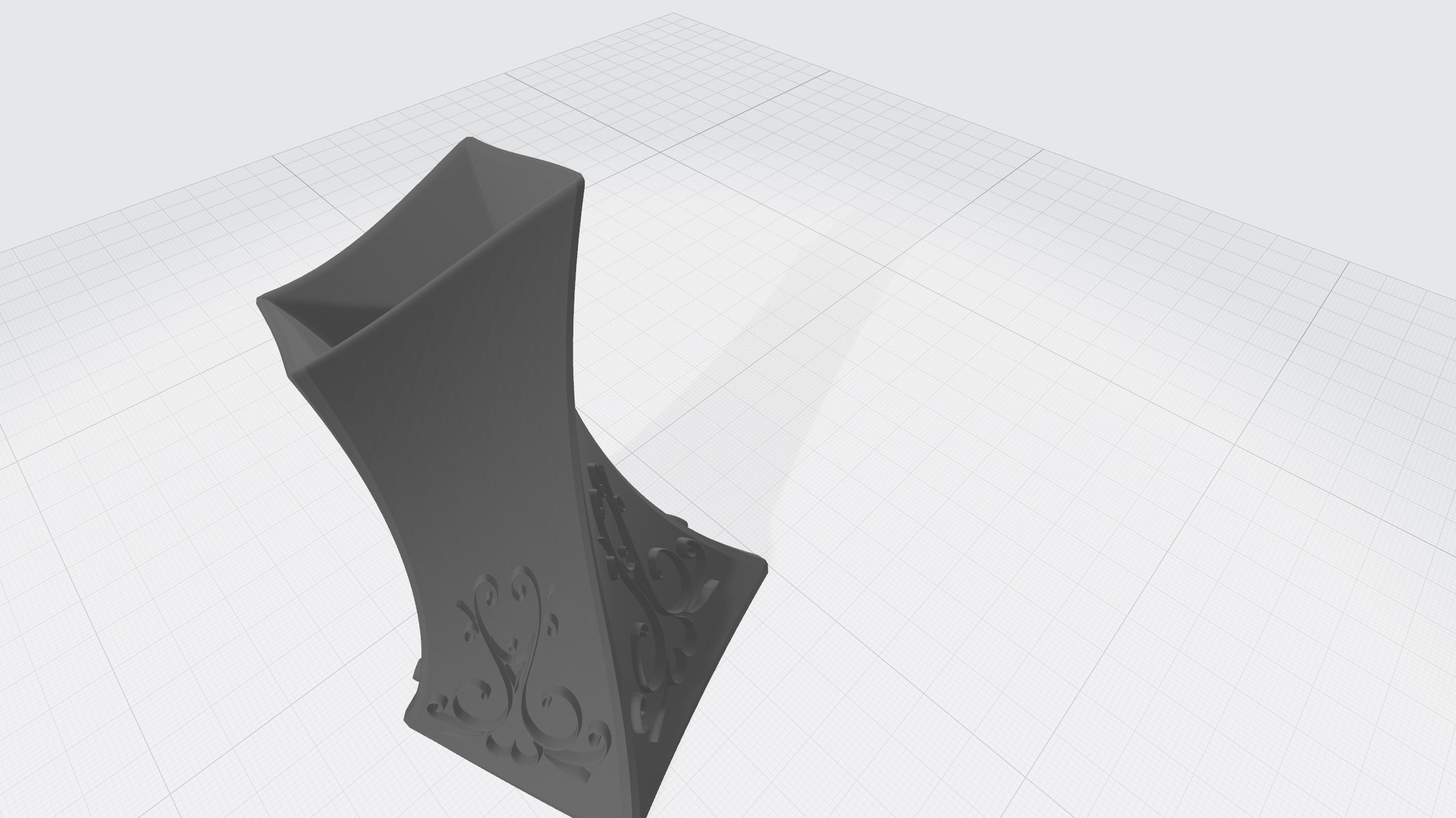 vase with ornament 3D print model_9