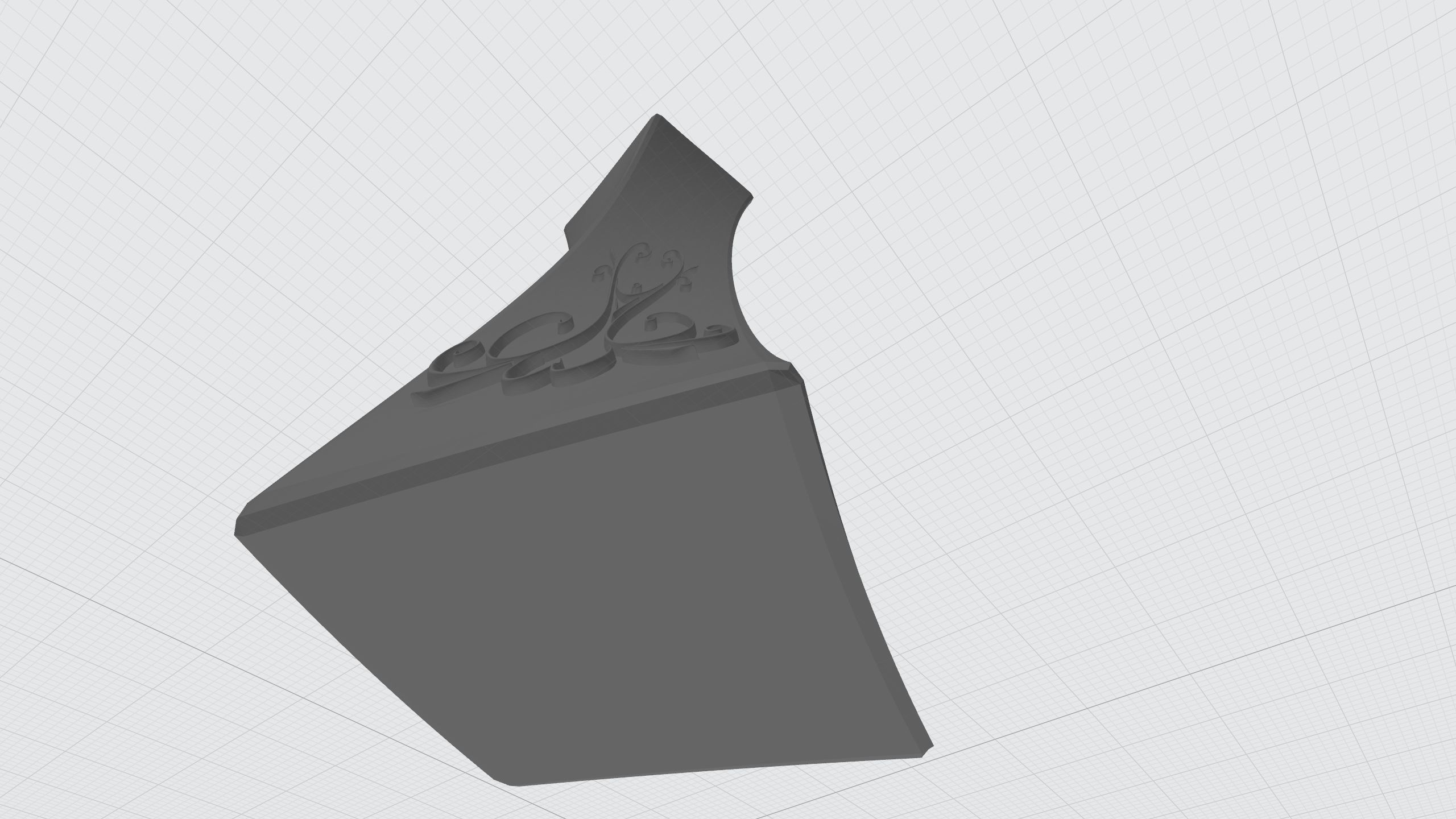 vase with ornament 3D print model_12