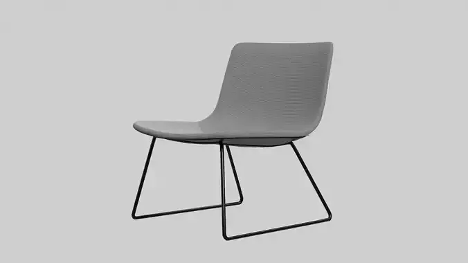 PATO LOUNGE SLEDGE-fabric grey