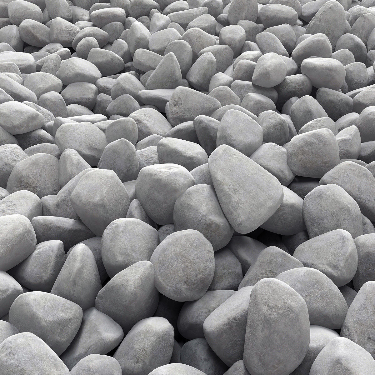 Pebble splinter decor Big kit n1 3D model_3