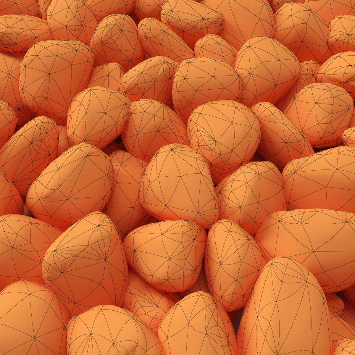 Pebble splinter decor Big kit n1 3D model_14