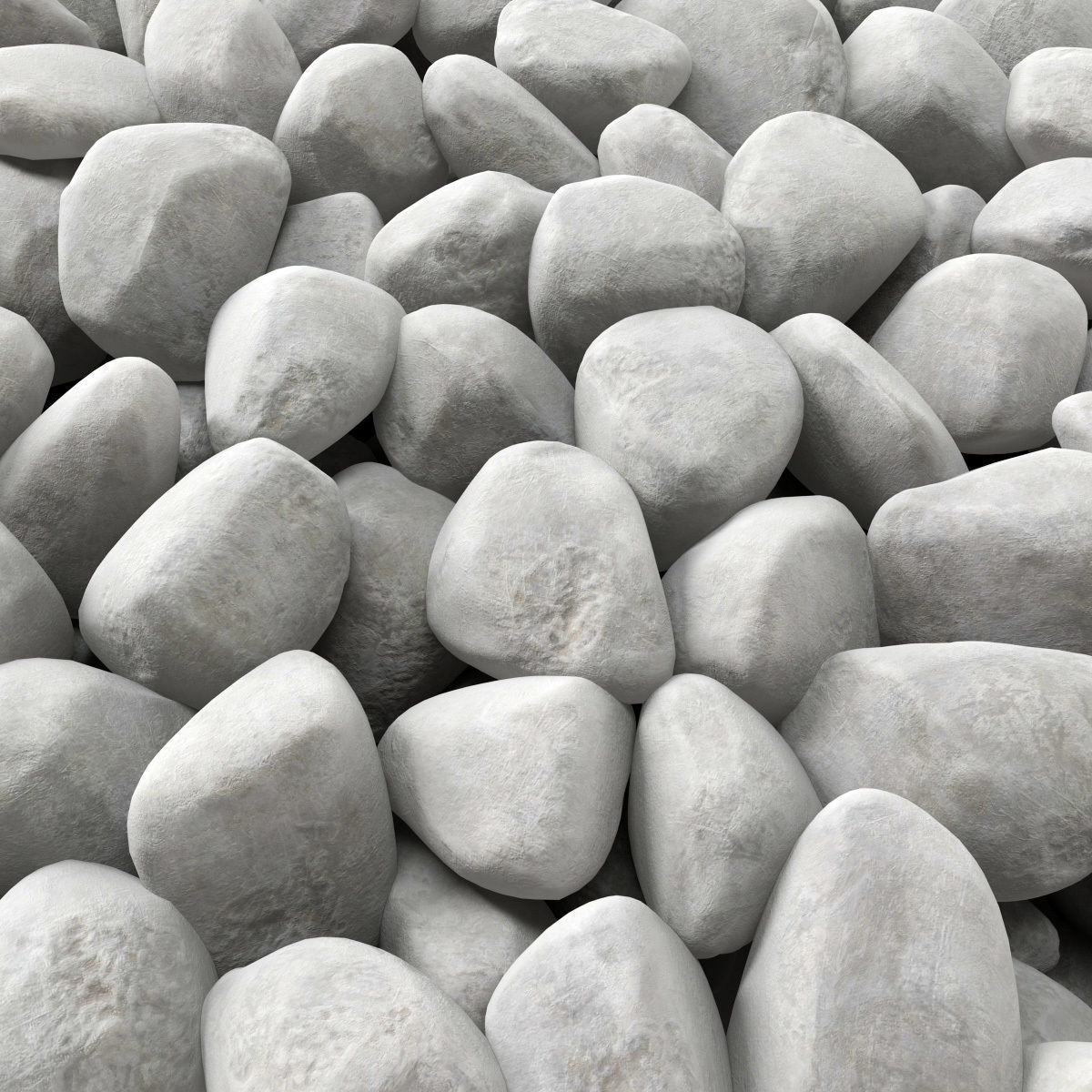 Pebble splinter decor Big kit n1 3D model_7