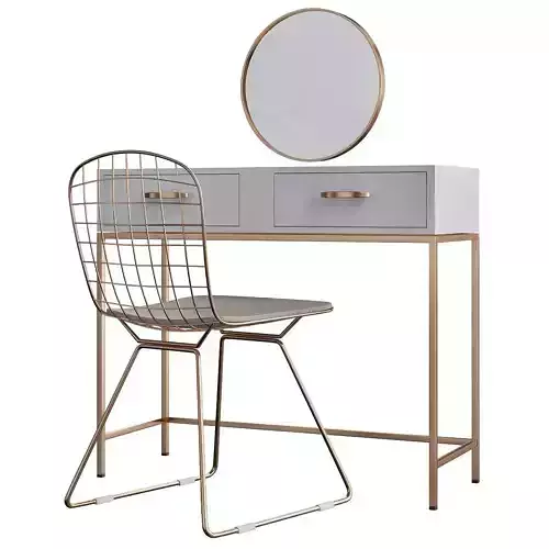 Nordic Style Simplicity Marlbe Table 3d model Low-poly 3D model