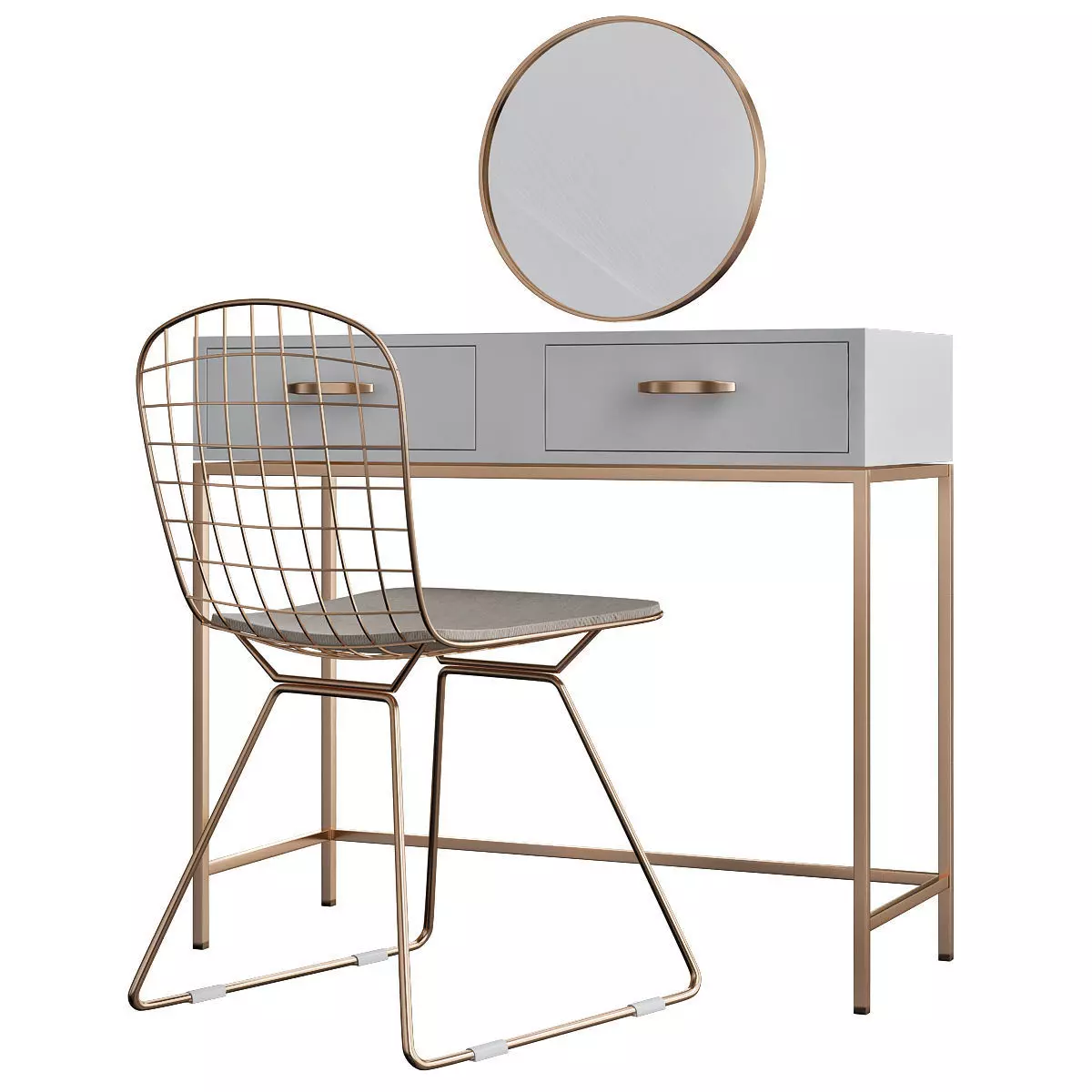 Nordic Style Simplicity Marlbe Table 3d model Low-poly 3D model_0