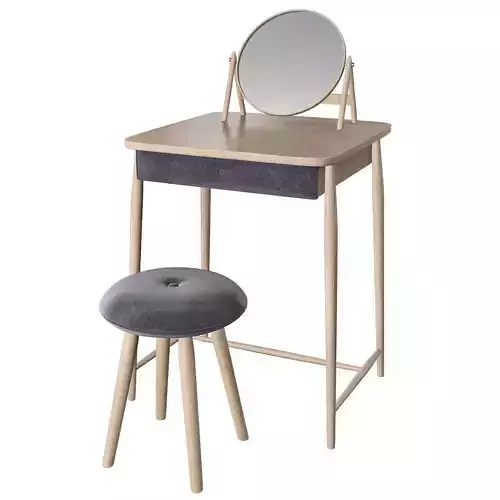 Toilet table 3d model Low-poly 3D model