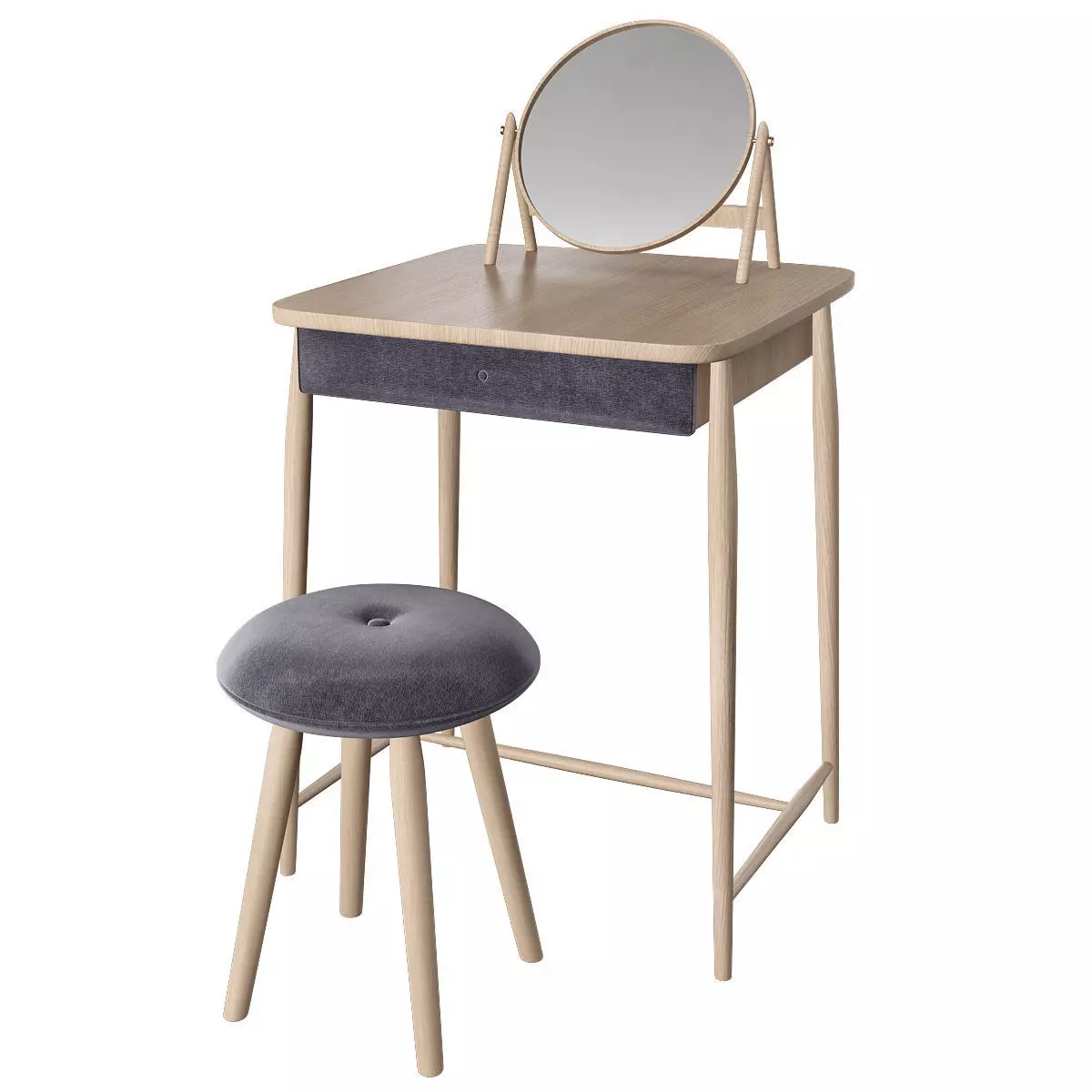 Toilet table 3d model Low-poly 3D model_0