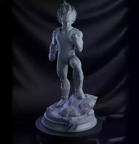 Vegeta dragon ball statue 3D print model