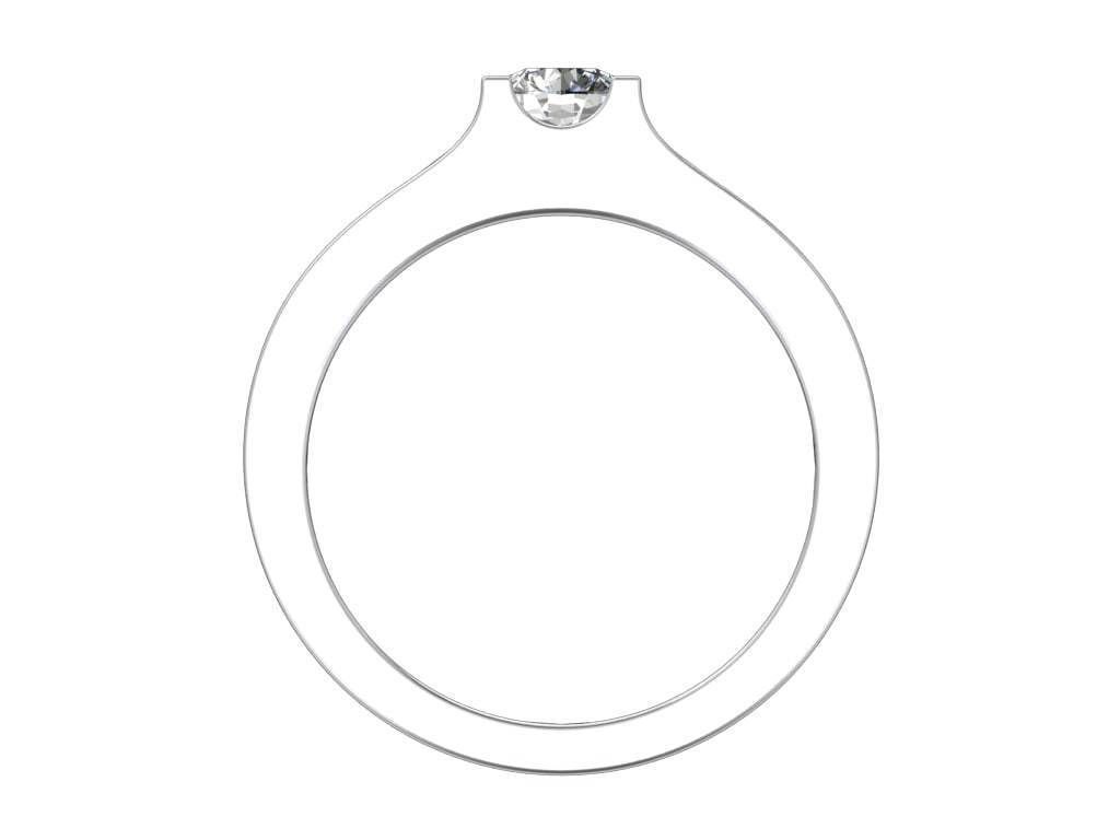 Engagement Ring  STL File Format ready For 3D Printing - CC75 3D print model_4