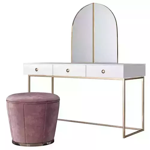 Toilet table 3d model Low-poly 3D model