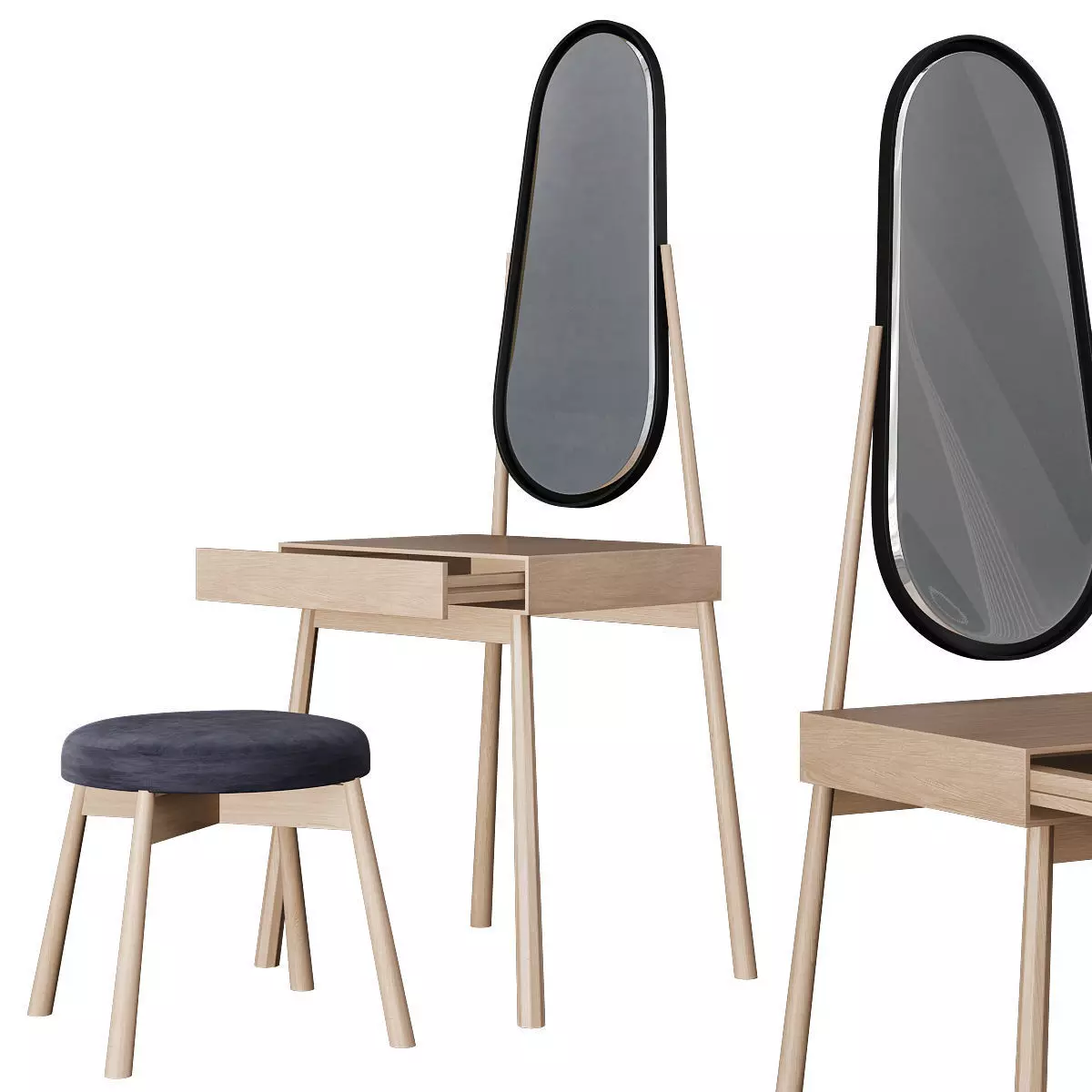 Toilet table 3d model Low-poly 3D model_0