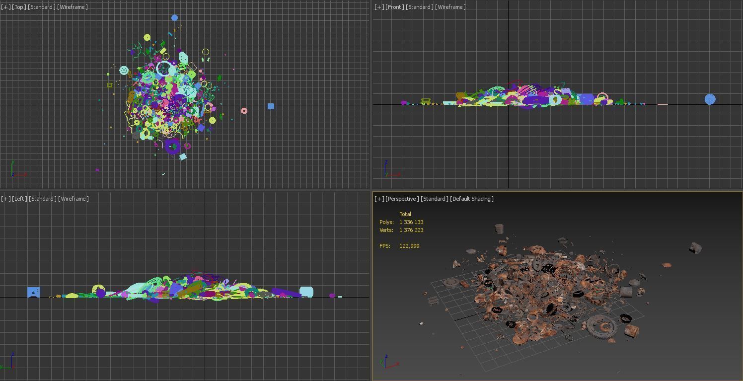Metal dump 3D model_4