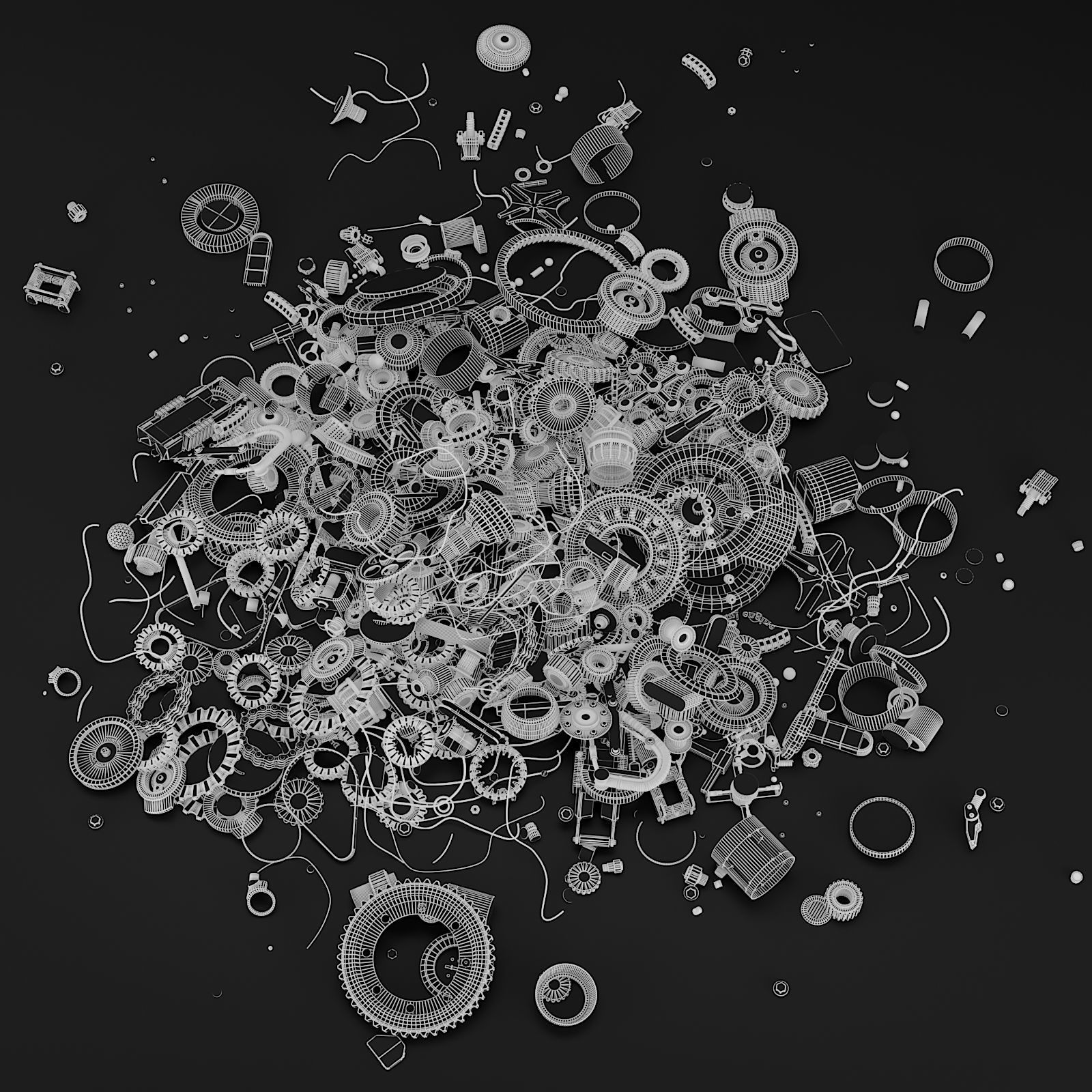 Metal dump 3D model_1