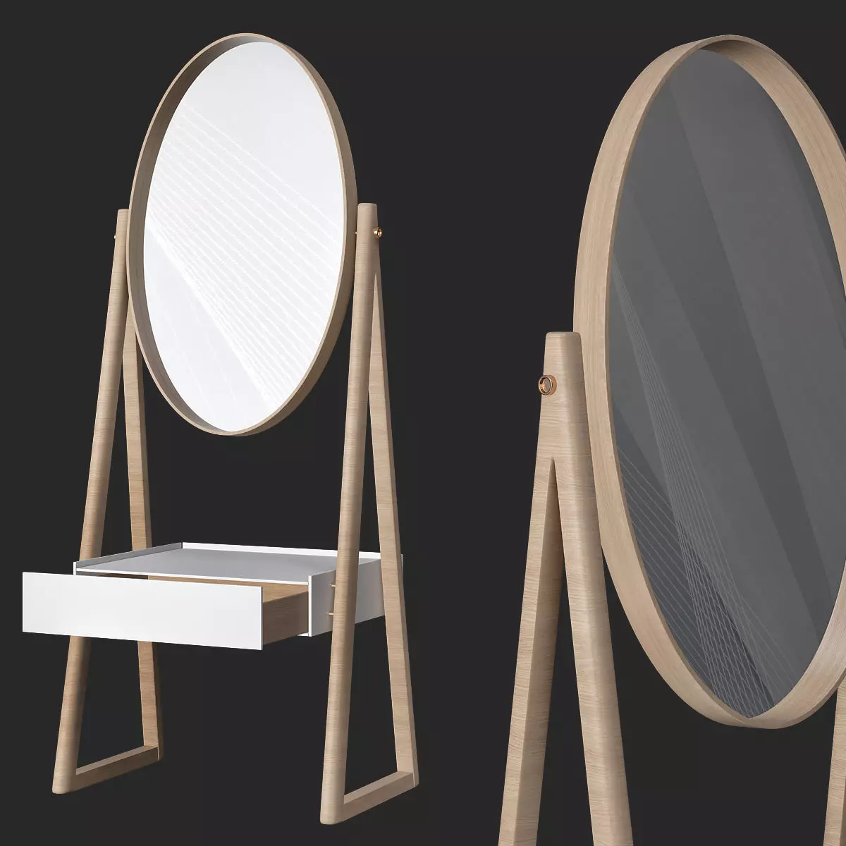 Iona Cheval Mirror 3d model Low-poly 3D model_0