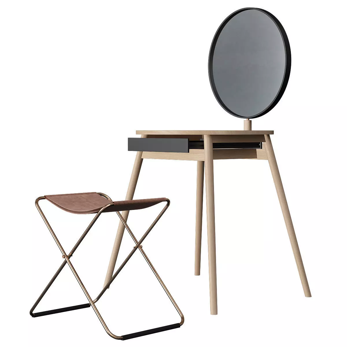 Toilet table 3d model Low-poly 3D model_0