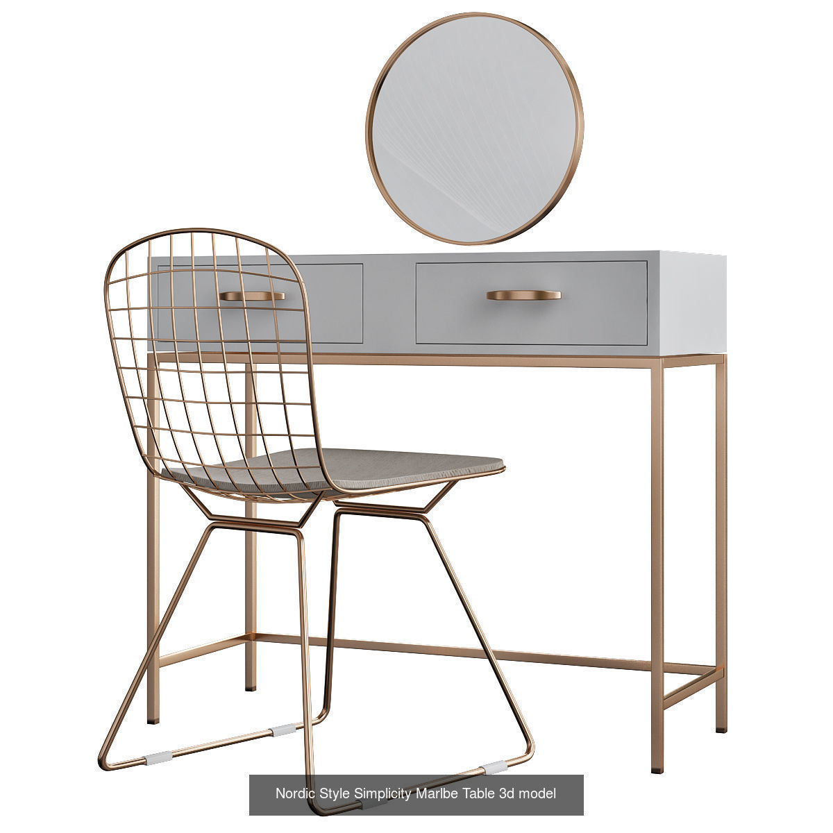 Toilet table 3d models collection 10 pieces _1