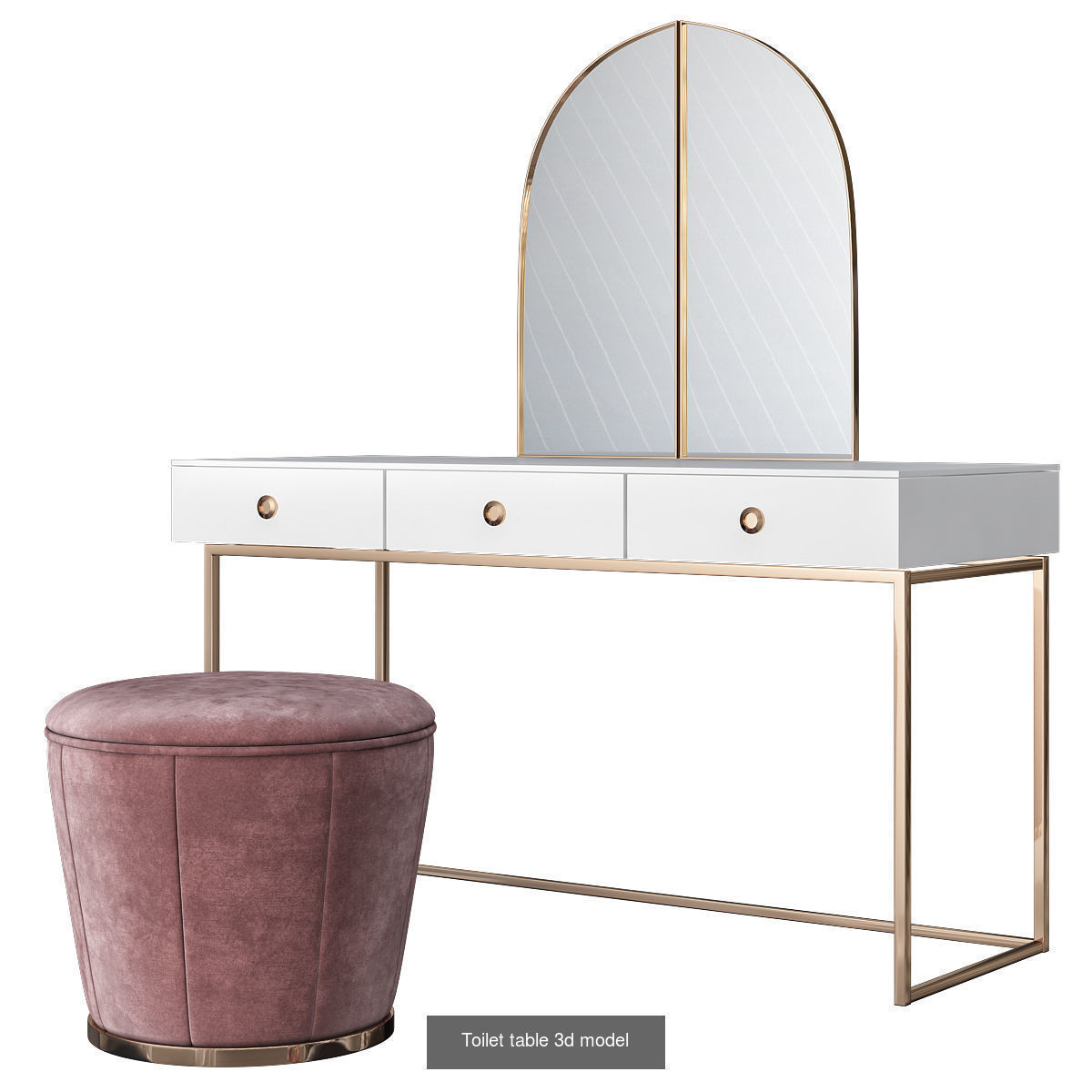 Toilet table 3d models collection 10 pieces _9