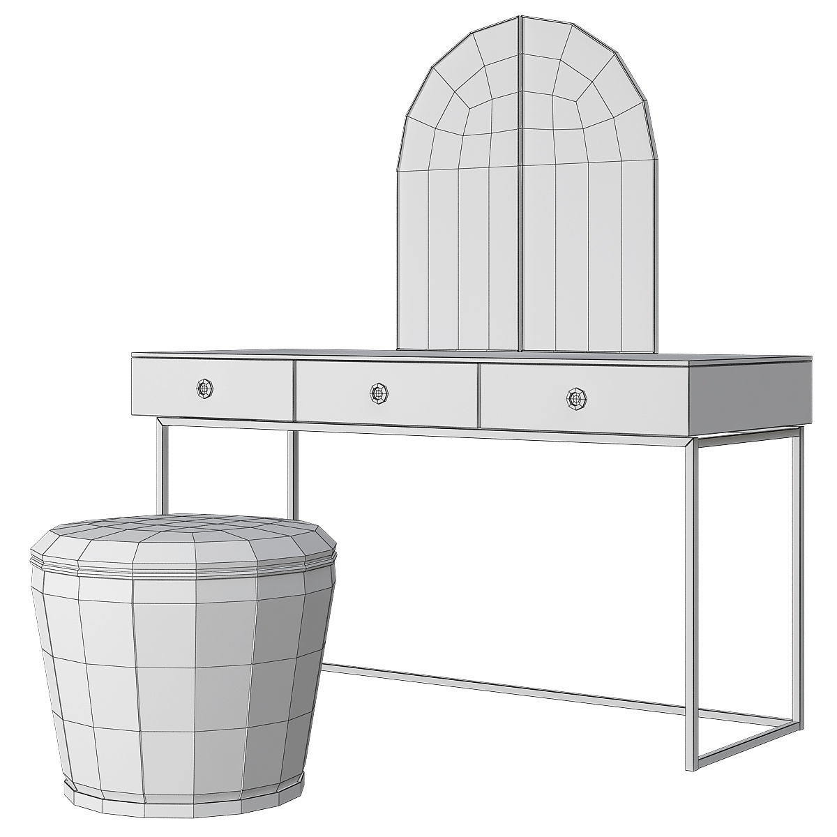 Toilet table 3d models collection 10 pieces _25