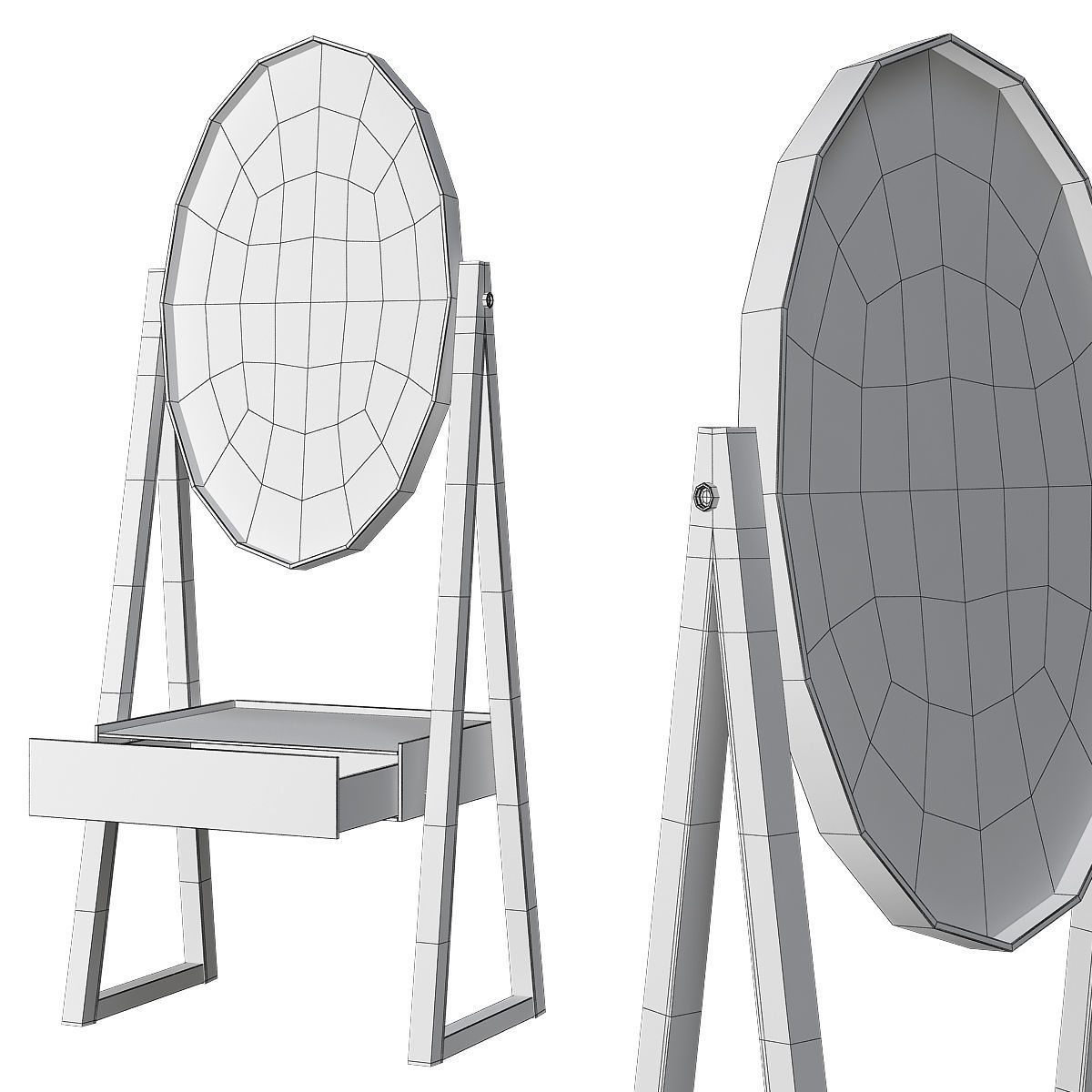 Toilet table 3d models collection 10 pieces _30