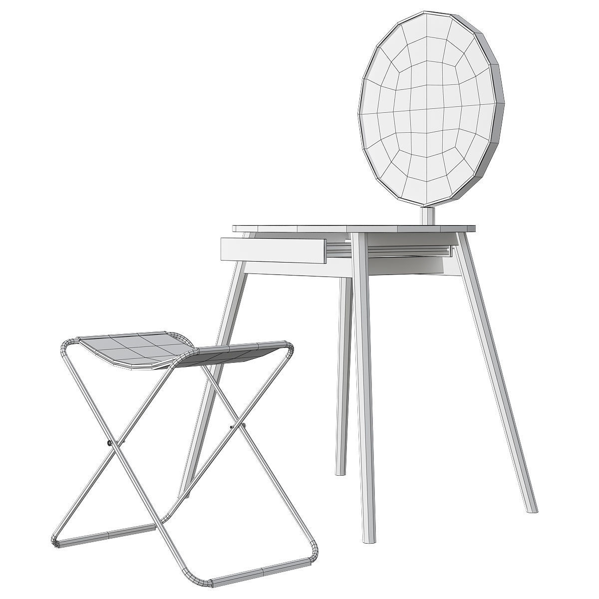 Toilet table 3d models collection 10 pieces _27