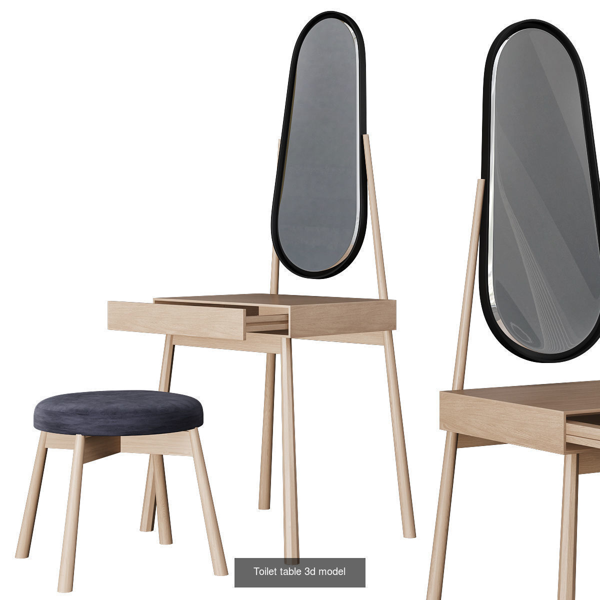 Toilet table 3d models collection 10 pieces _11