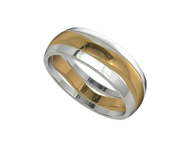 Wedding Band Ring For Men STL File ready For 3D Printing - CC78M 3D print model