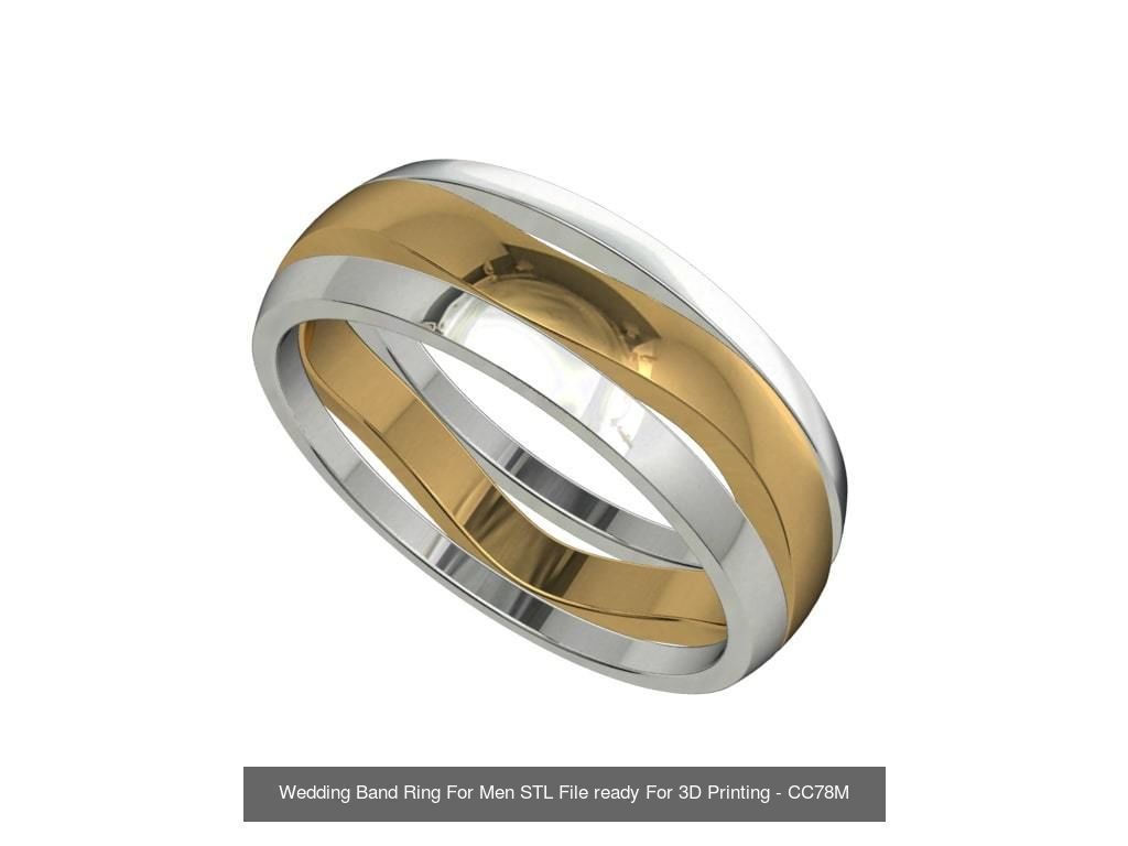 Wedding Set Bands For Marriage Engaged 3D Model -CC78MF 3D Model Collection_2