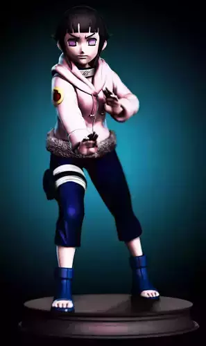 Hinata naruto girl 3D print model