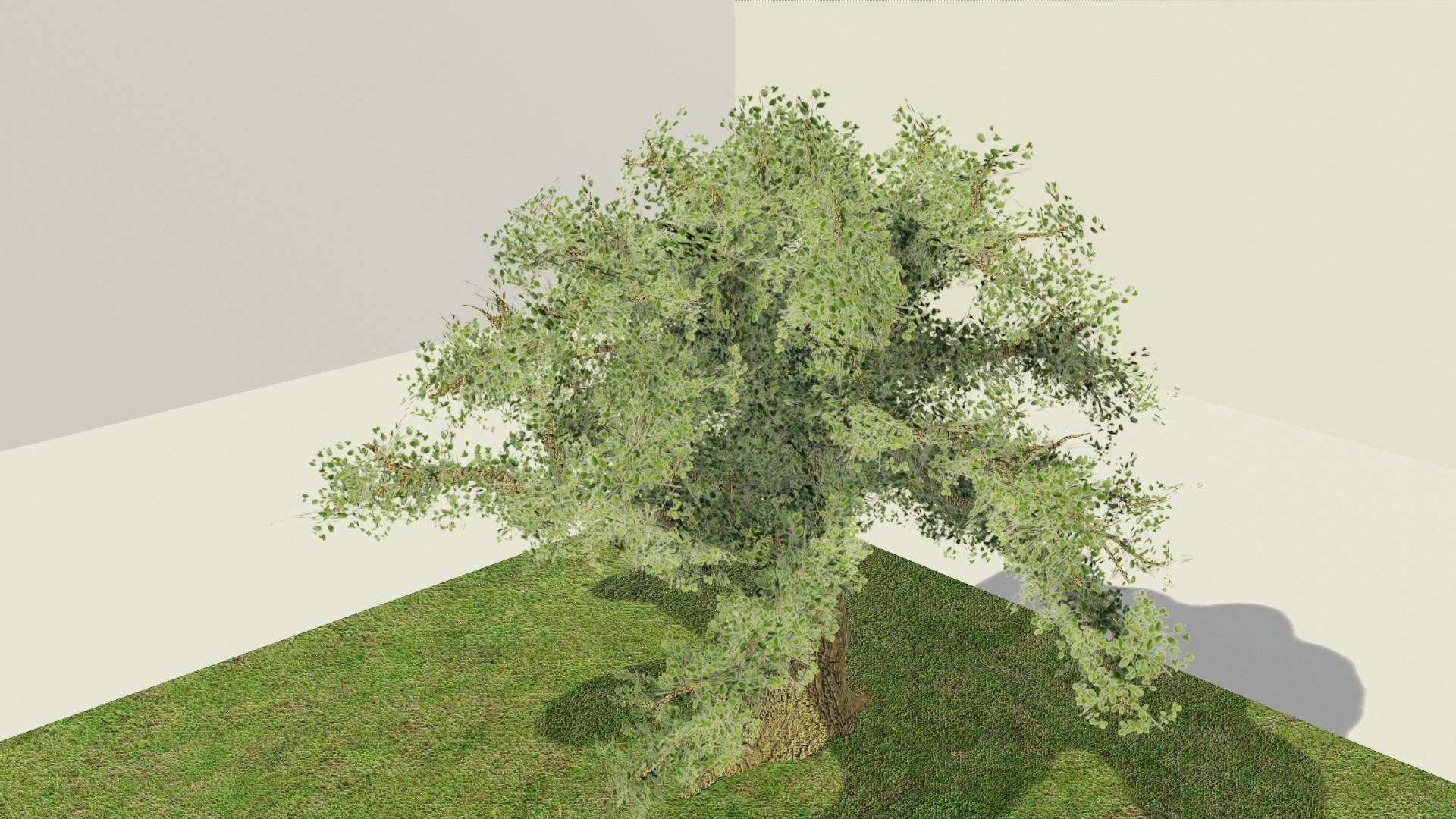 low poly tree and dead tree Low-poly 3D model_5
