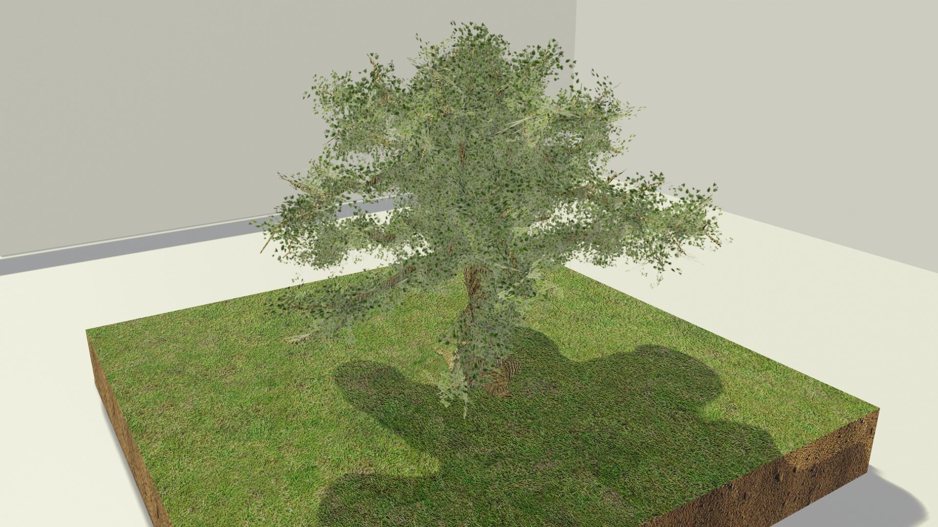 low poly tree and dead tree Low-poly 3D model_6