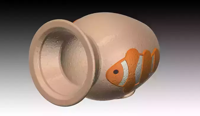 Aquarium-ornaments Octopus-pot -Anemone fish-