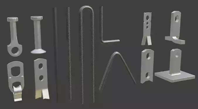 Concrete accessories Volume 1