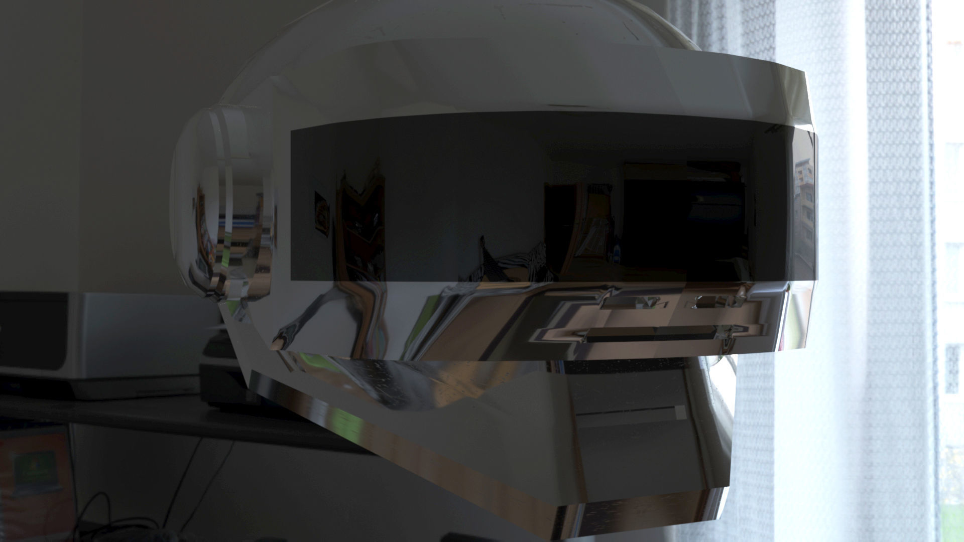 The Robot Rock helmet TB-3 Low-poly 3D model_4