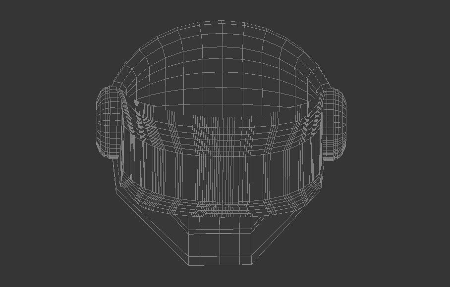 The Robot Rock helmet TB-3 Low-poly 3D model_9