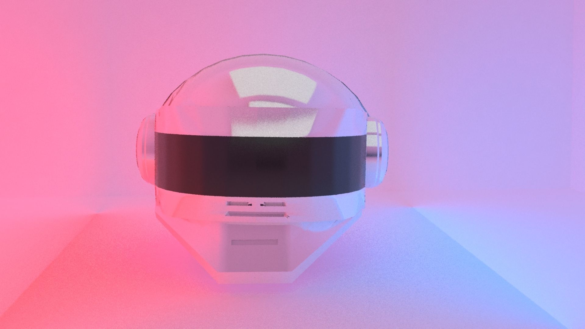 The Robot Rock helmet TB-3 Low-poly 3D model_2