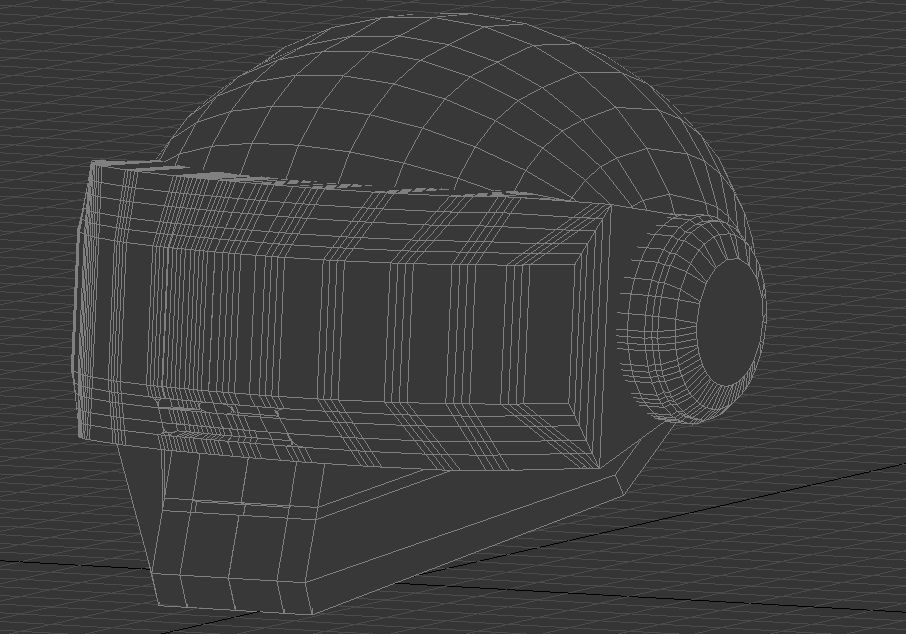 The Robot Rock helmet TB-3 Low-poly 3D model_8