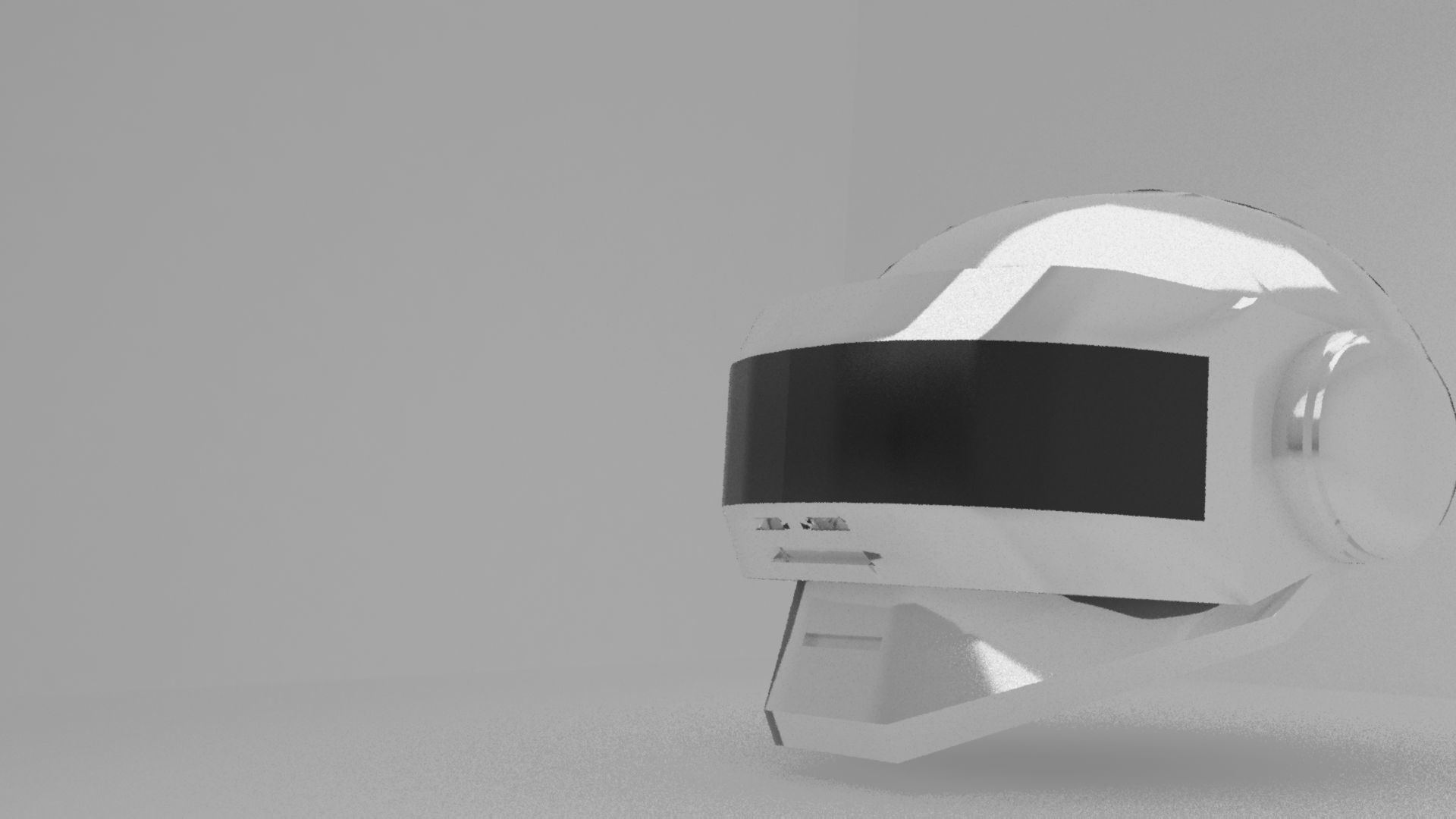 The Robot Rock helmet TB-3 Low-poly 3D model_3