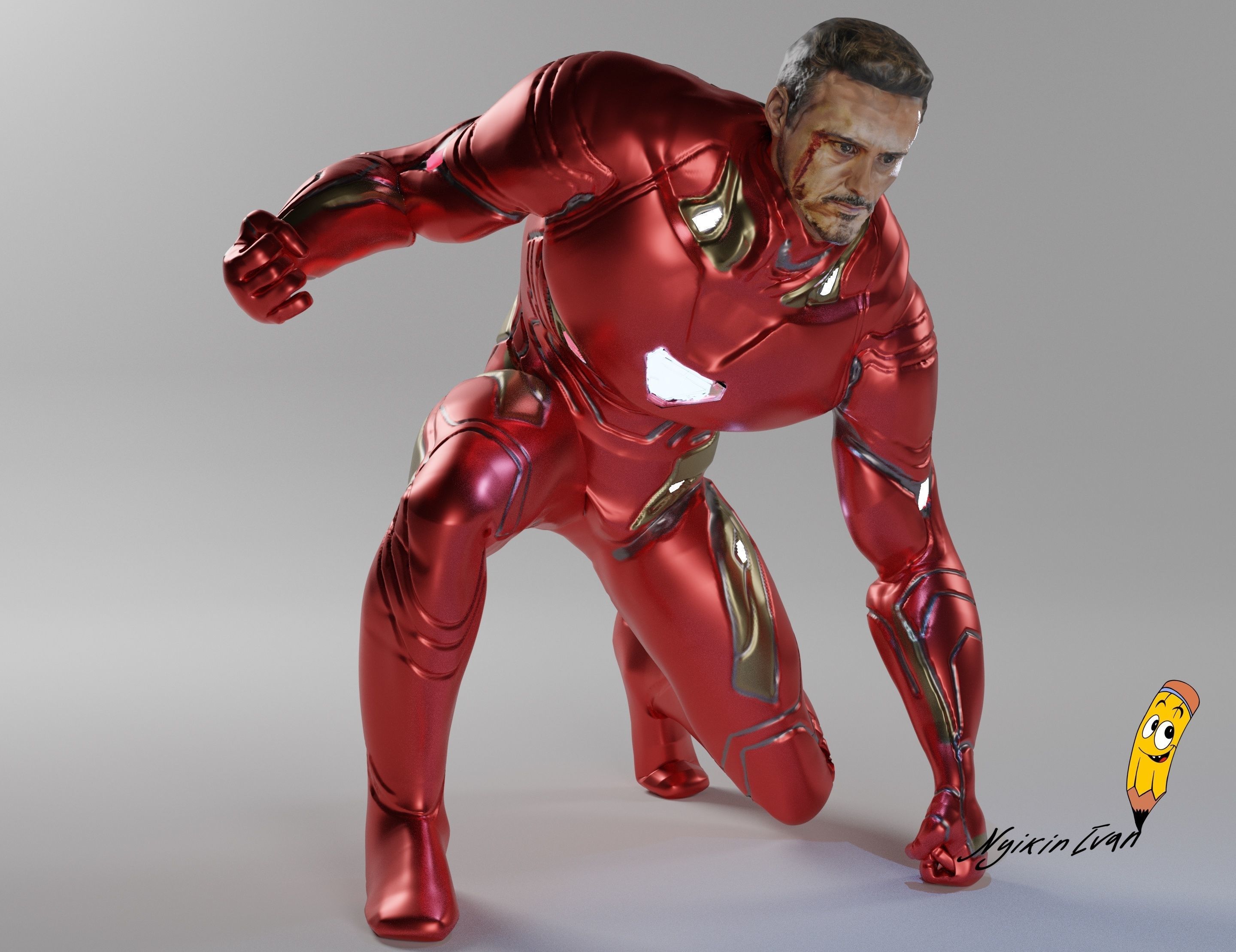 iron-man 3D print model