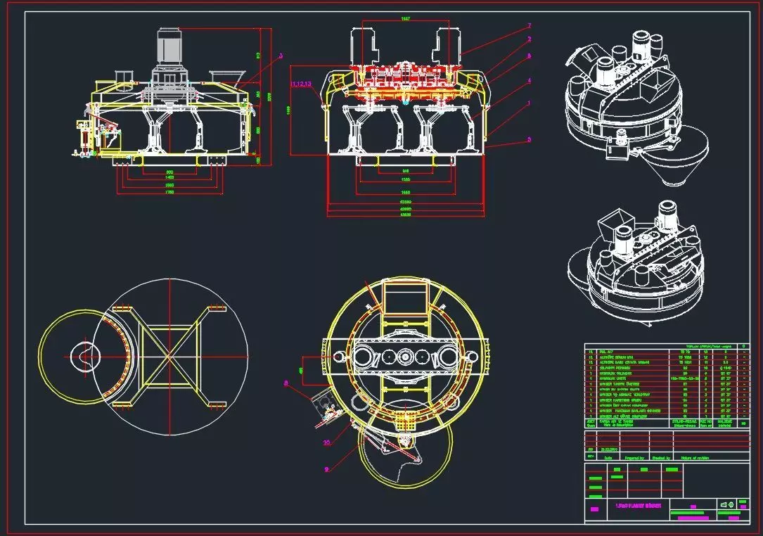 Planetary Mixer 3D model