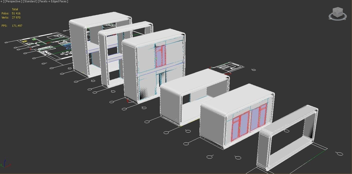 Modular residential building for industrial 3d printing 3D model_6