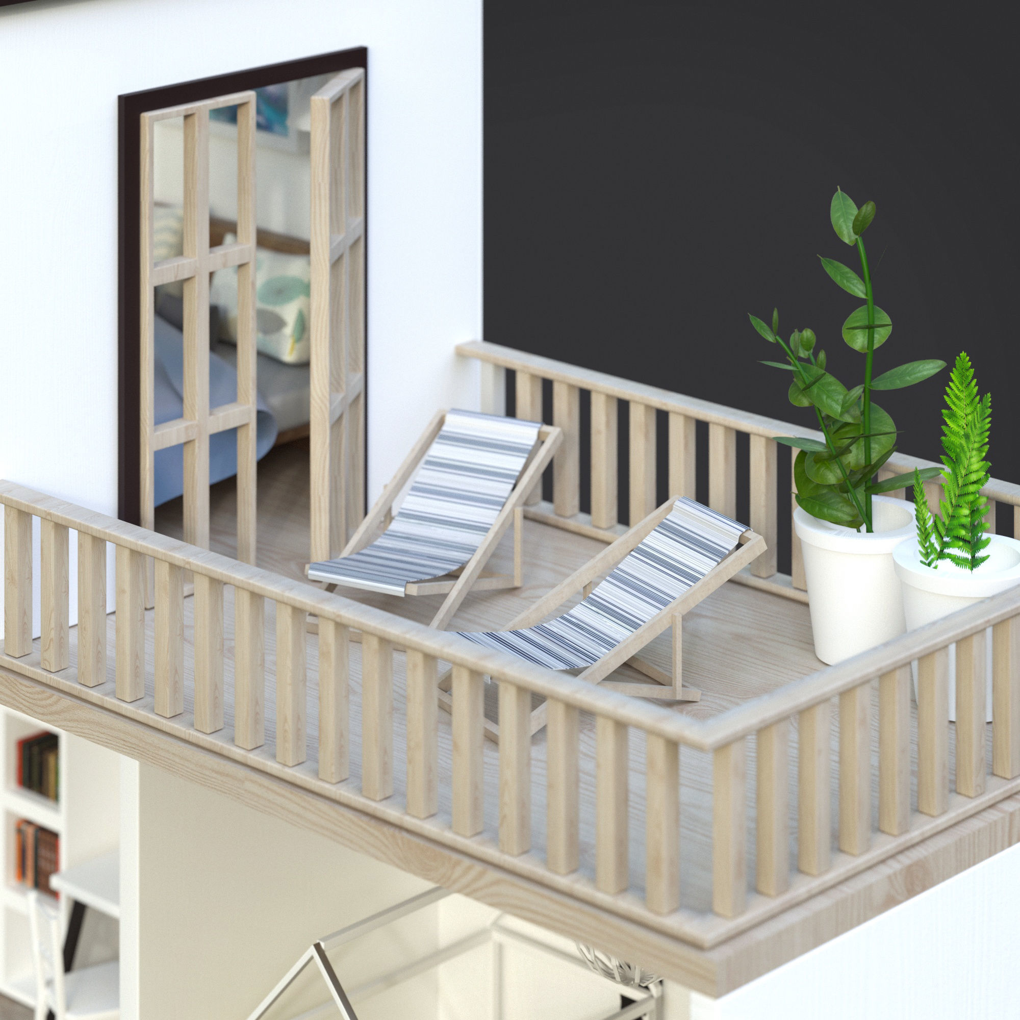 doll house 3D model_4