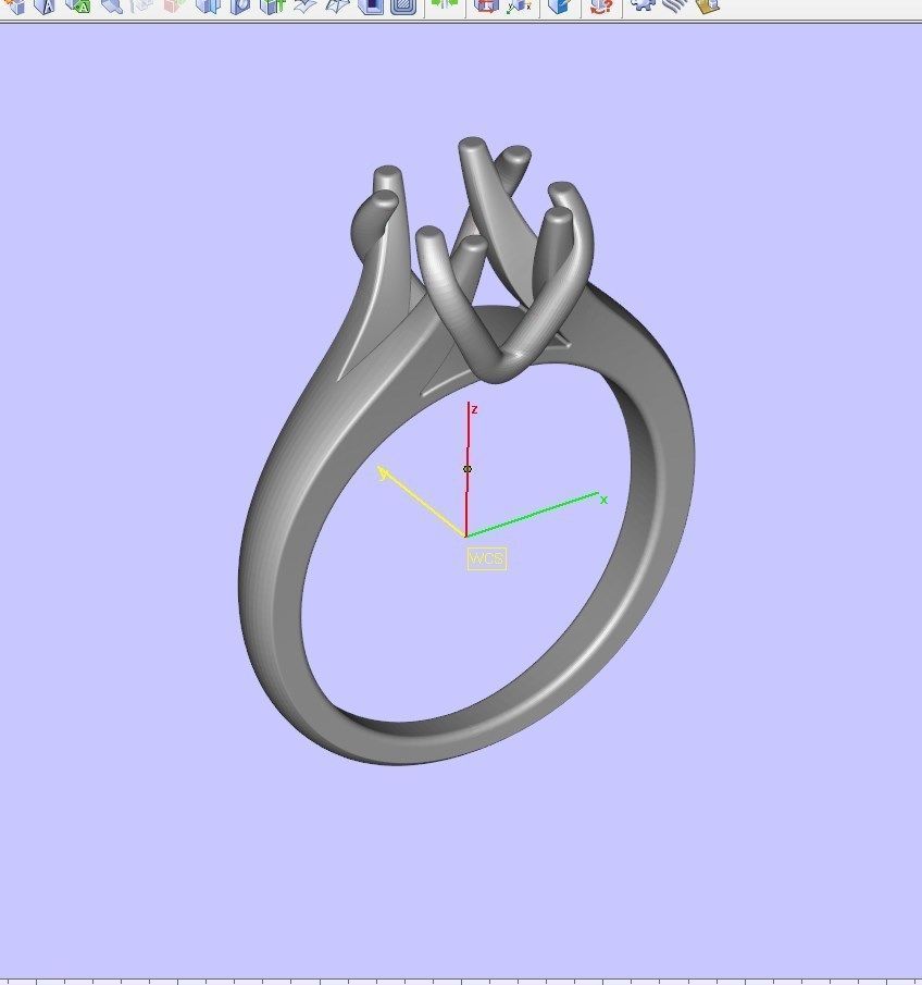 Engagement Ring STL File Format ready For 3D Printing - CC80Tin 3D print model_14