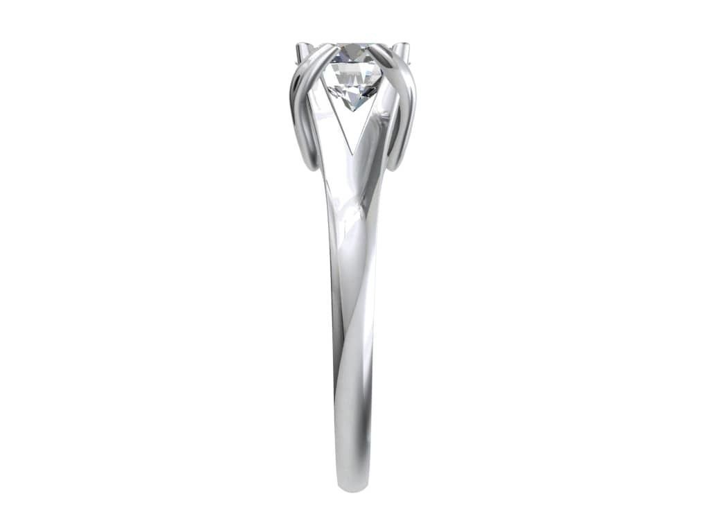 Engagement Ring STL File Format ready For 3D Printing - CC80Tin 3D print model_5