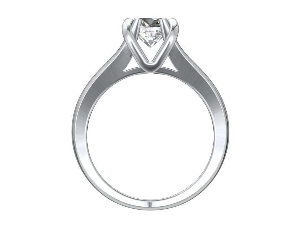 Engagement Ring STL File Format ready For 3D Printing - CC80Tin 3D print model_4