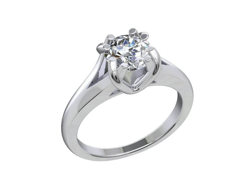 Engagement Ring STL File Format ready For 3D Printing - CC80Tin 3D print model_2